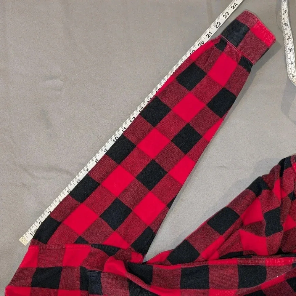 Weatherproof vintage red flannel long sleeve shirt